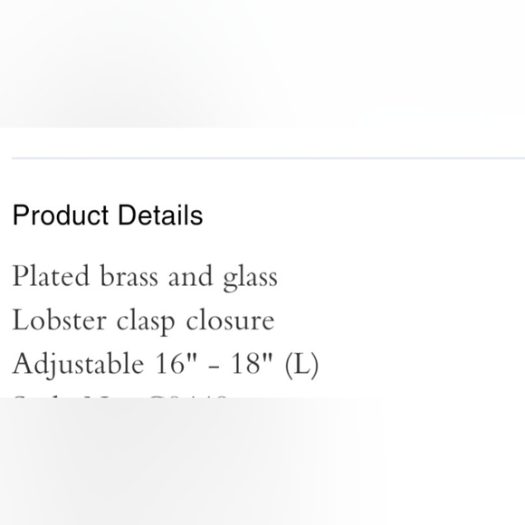 Coach Signature Crystal Necklace Gold - Picture 3 of 3